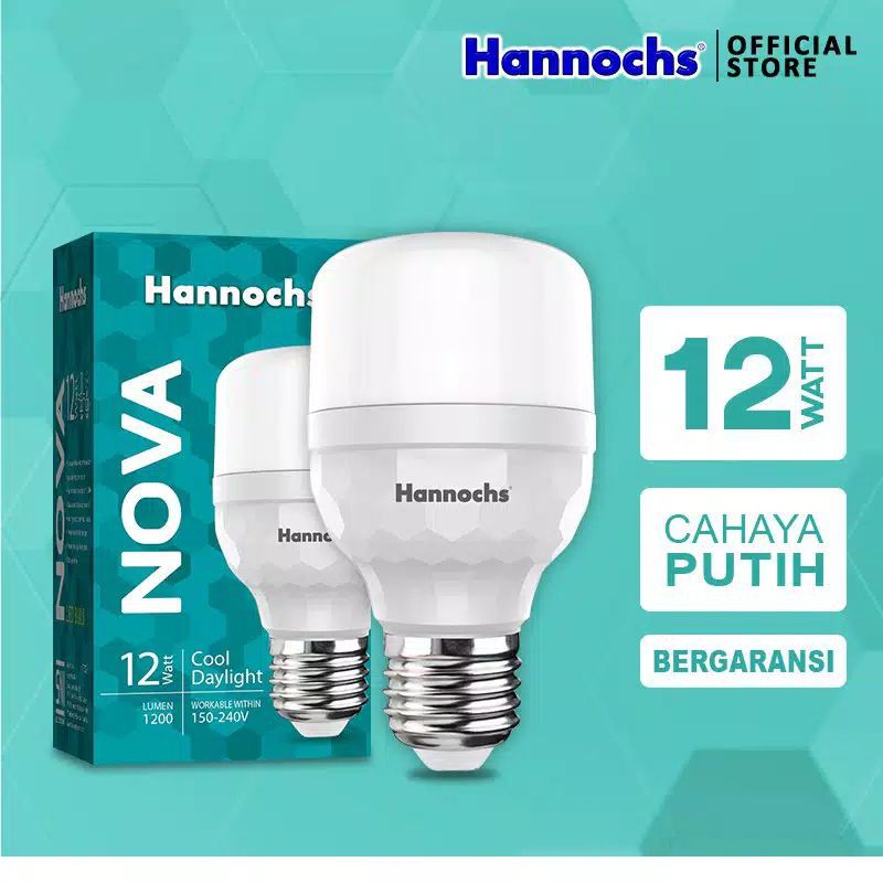 Hannochs Lampu LED Nova 12 Watt Cahaya Putih