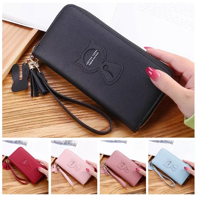 Dompet Wanita Panjang Lipat BS52 Dompet Panjang Dompet Koin / Kartu Dompet ACC