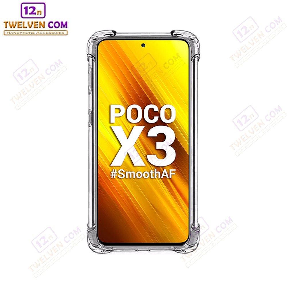 Case Anti Shock Anti Crack Softcase Xiaomi Mi Poco X3 - Clear