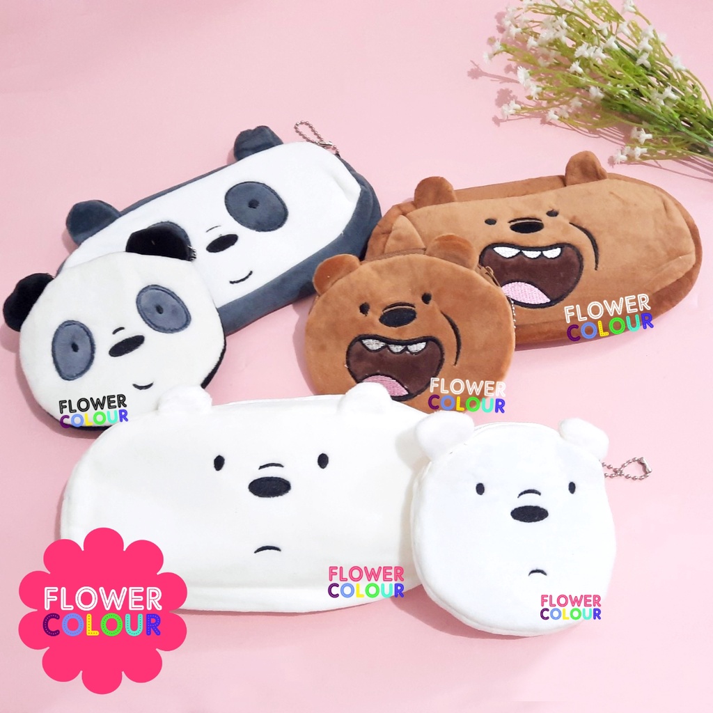 

TEMPAT PENSIL / DOMPET KOIN WEBARE BEARS BAHAN BULU BONEKA