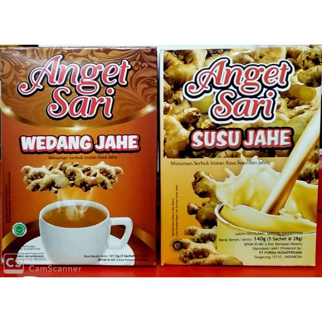 

ANGET SARI SUSU JAHE, WEDANG JAHE DAN KOPI SUSU JAHE BOX 5s