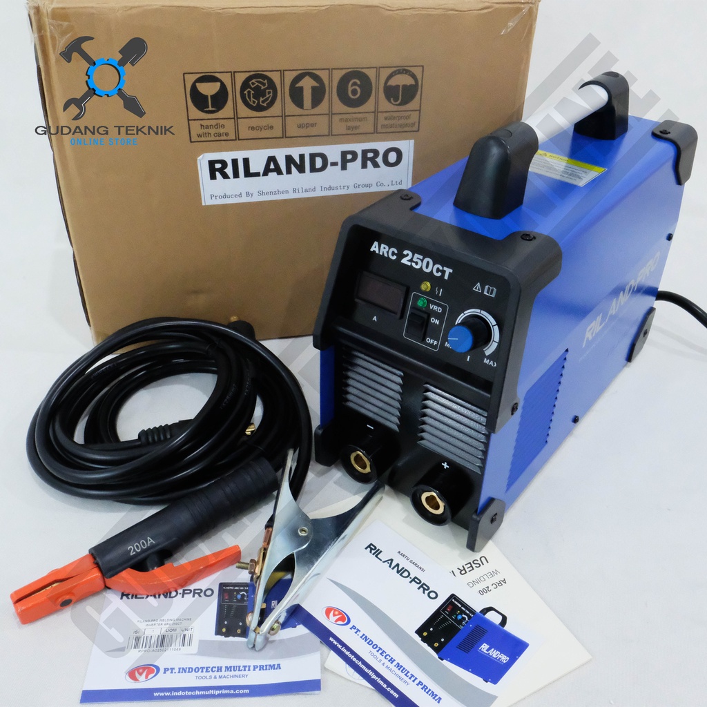 Mesin Las Listrik Riland ARC 250CT 1 Phase / Trafo Las Inverter ARC250CT Welding Machine 1Phase