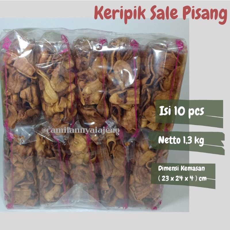 

keripik pisang manis sale kering renyah gurih isi 10 khas kebumen