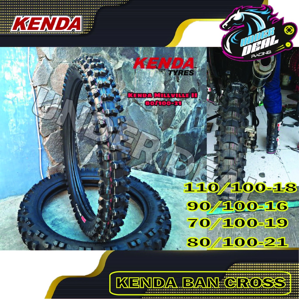 KENDA Ban Cross K785 MILVILLE 2 Ukuran 110/100 Ring 18 90/100 Ring 16 80/100 Ring 21 70/100 Ring 19