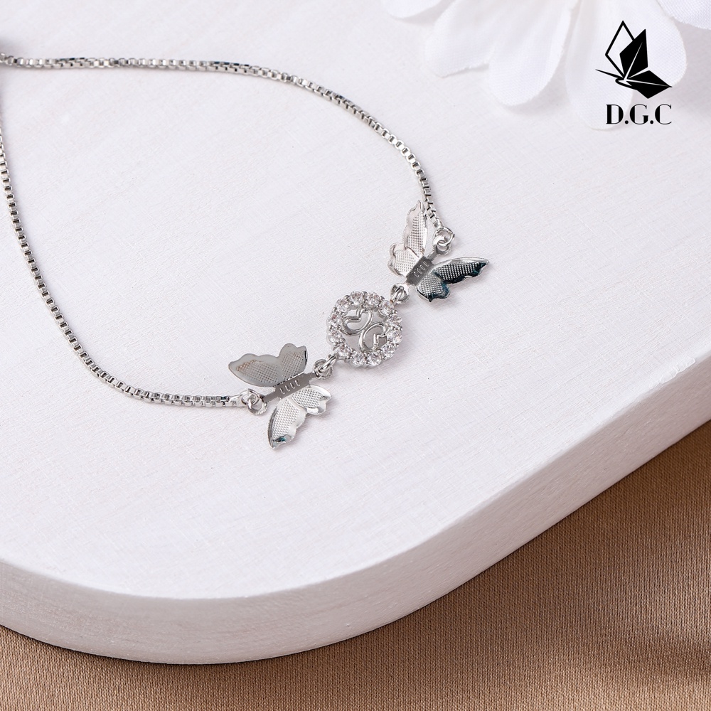 ♥️✅COD✨Gelang Kupukupu Korea Aksesoris Titanium Fashion Gelang Wanita Perhiasan Perak D322