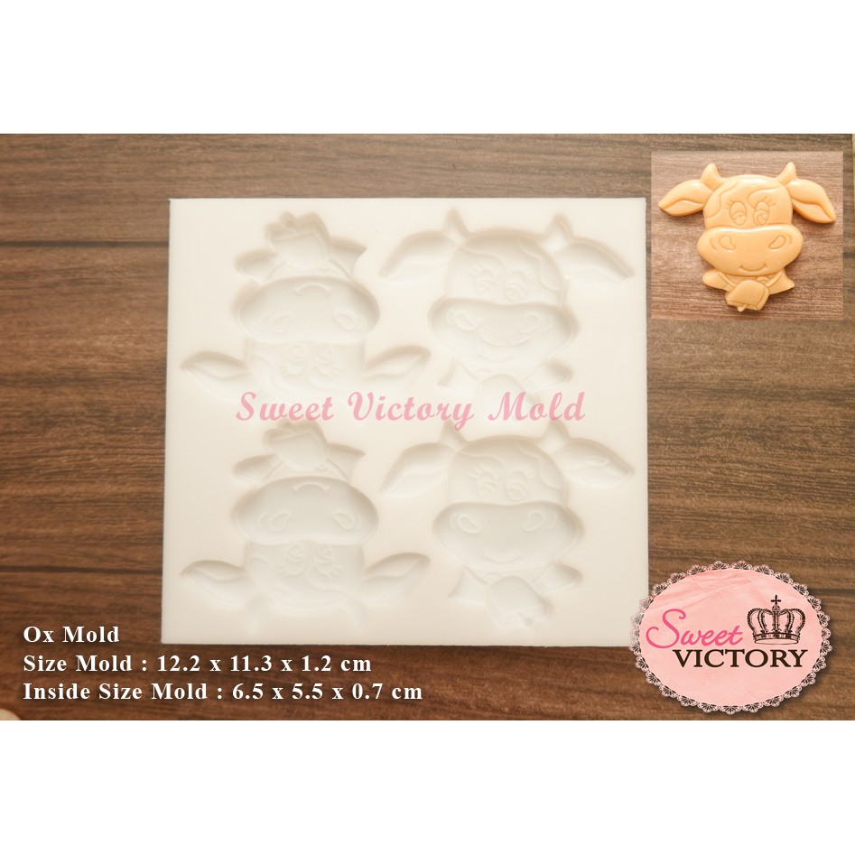 Cetakan Silikon Shio Kerbau Sapi / Ox Mold