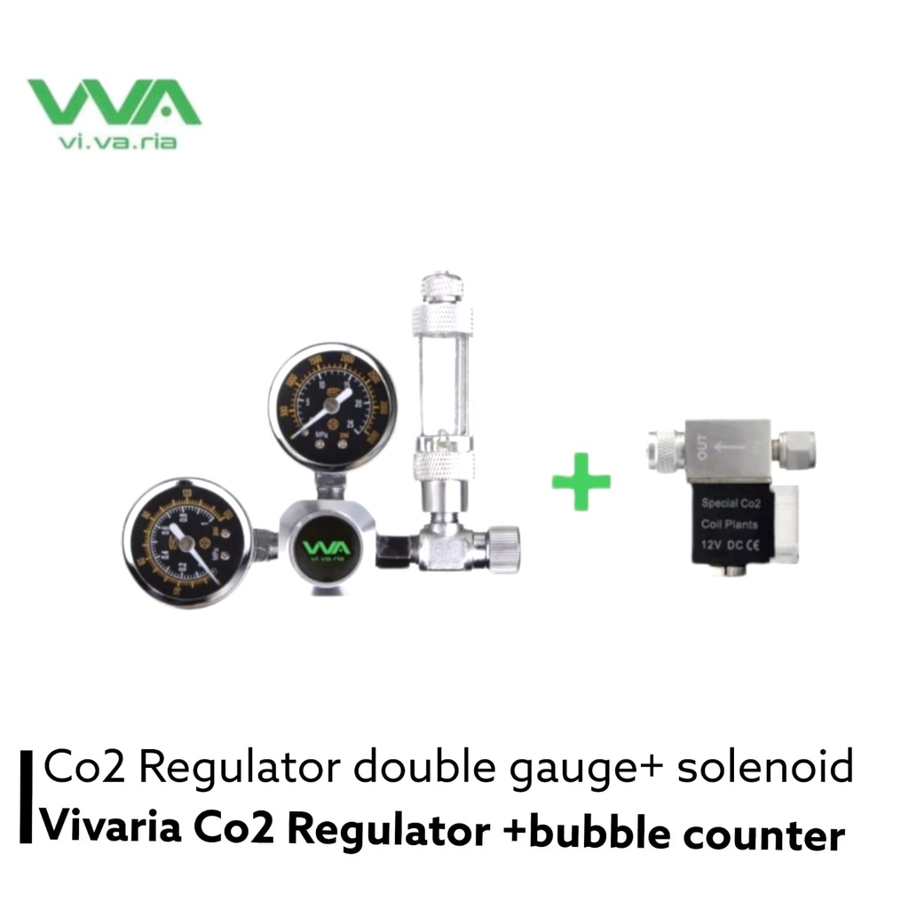 Co2 Regulator selenoid +bubble counter Vivaria Regulator Co2