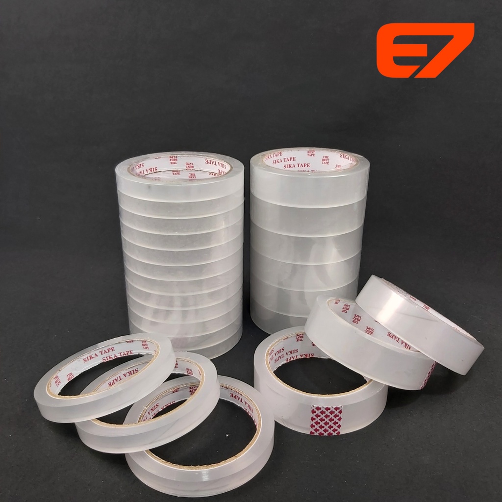 

Lakban SIKA 1/2" & 1" Plakban Opp Tape Isolasi Tape Selotip