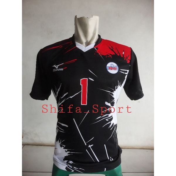 Baju Jersey Mizuno Black Splater