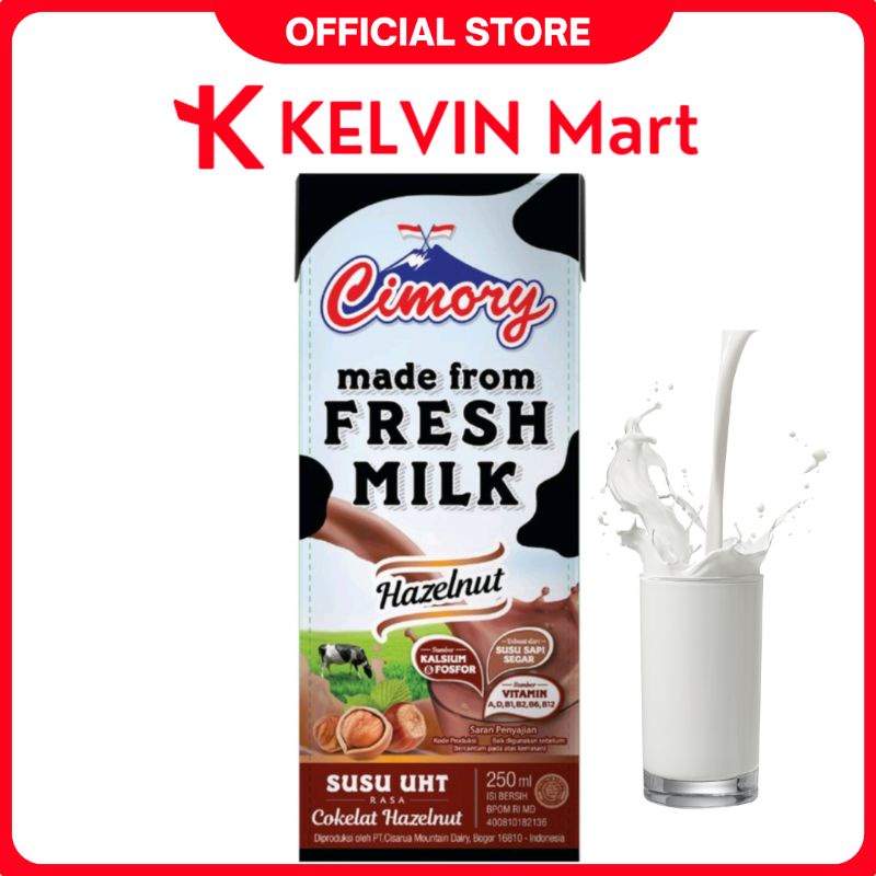 

Cimory Susu Cair UHT Coklat Milk Chocolate Hazelnut Rasa Cokelat Kacang Hazel pck 250mL | KELVIN Mart