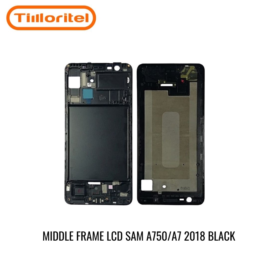 TATAKAN LCD/FRAME TENGAH SAMSUNG A750/A7 2018 BLACK