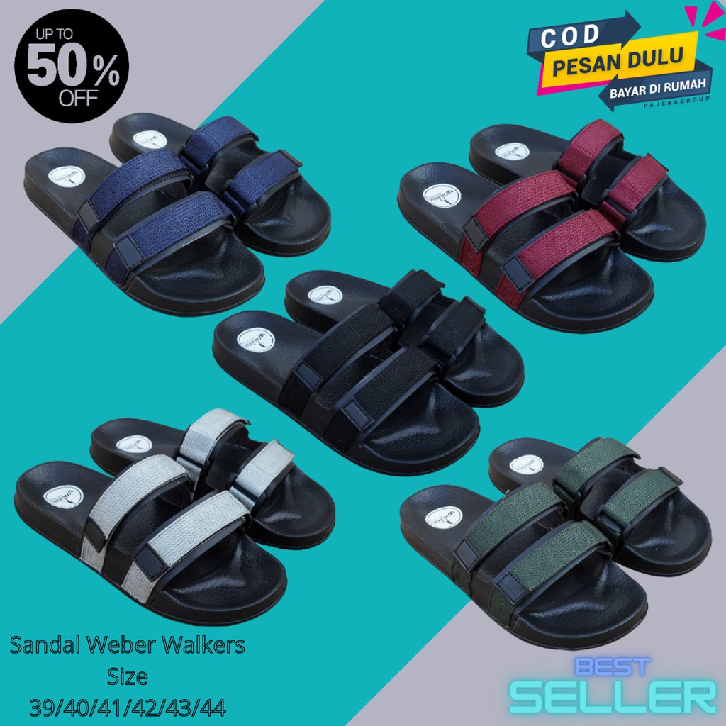 Sandal Slide Pria Sandal Walkers Weber sandal selop sendal slipon Sendal Pria Casual Sandal Distro