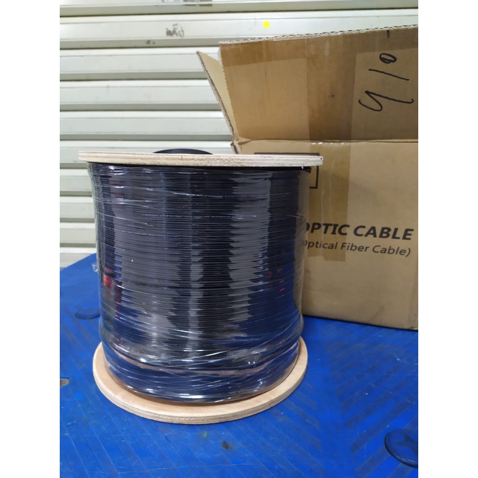 Kabel Fiber Optik FTTH SC Indihome / Drop Wire Core Optic 500 Meter