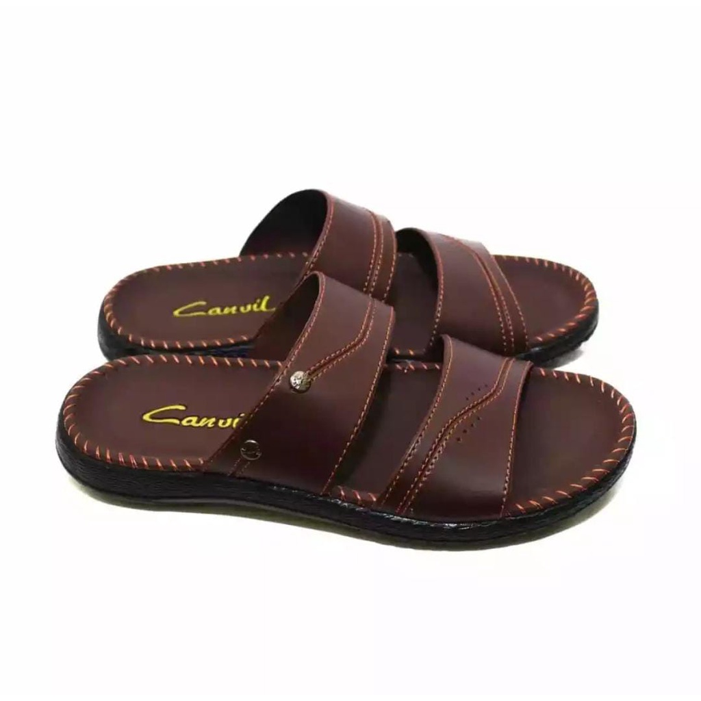 sandal pria/sandal pria casual/sandal pria keren/sandal pria masa kini/sandal canvil/sandal slop/