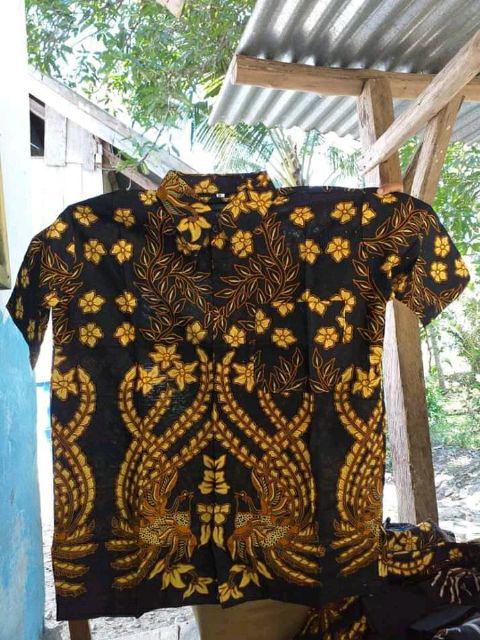 Batik Couple Cendrawasih Sogan Batik Nilda Mas Original