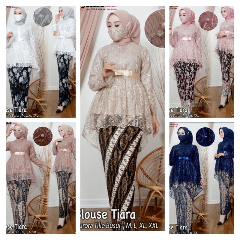 stelan kebaya modern tiara Adelia / kebaya busui / kebaya muslim / kebaya pesta / kebaya wisuda / ke