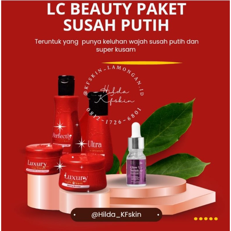 ( BAYAR DI TEMPA) LC BEAUTY PAKET SUSAH PUTIH ORIGINAL