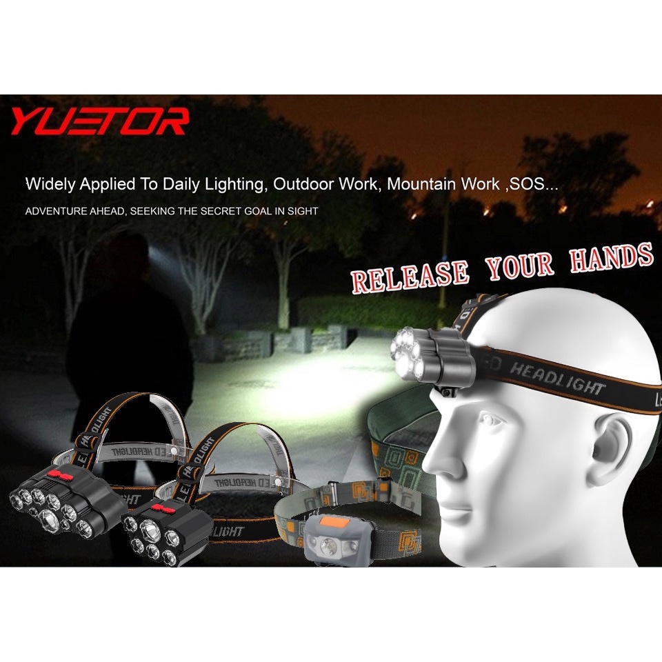 senter kepala cas  super terang anti air rechargeable - Senter Cas Kepala Headlamp Charge  Waterproof Free USB - Headlamp Flashlight Waterproof White and Red Light LED - Lampu Senter Kepala - Lampu Kepala - Headlamp Outdoor - Senter Gunung