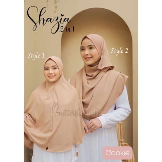 HIJAB SHAZIA KHIMAR 2 IN 1 BUTTERFLY HIJAB