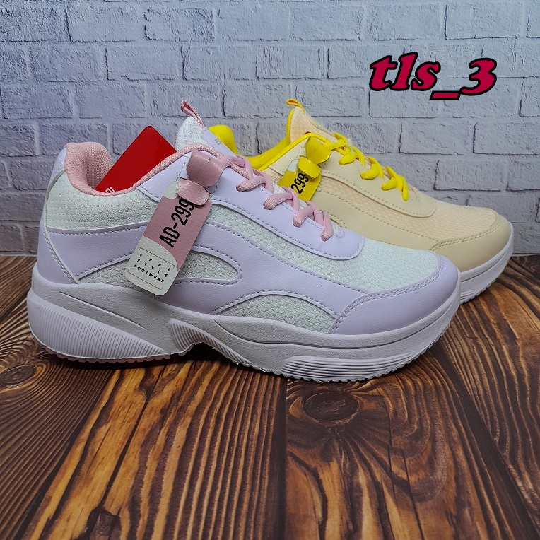 Sepatu Wanita Ando Xellia Ori 37-40 Sepatu Sneakers Wedges Cewek