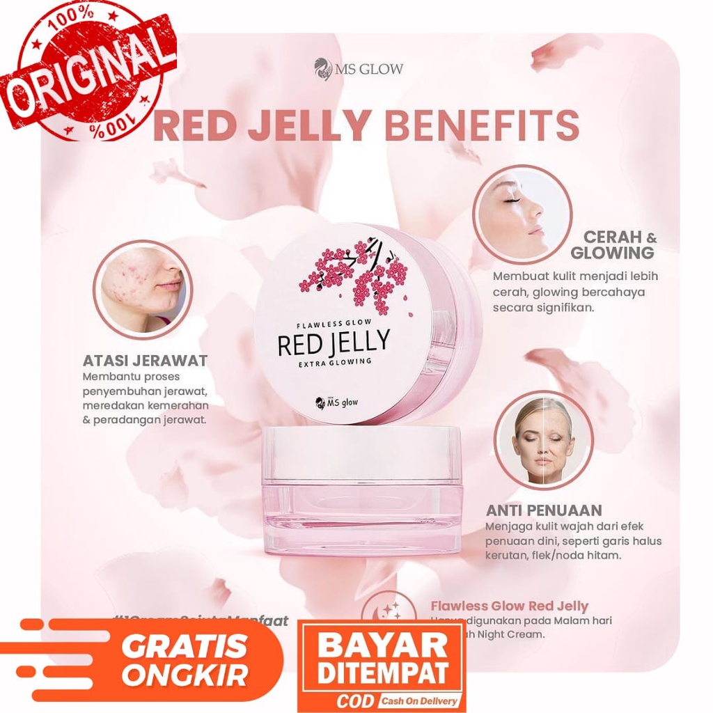 KEMASAN BARU Red Jelly MS GLOW | Red Jelly Terbaru | Red jelly termurah | red jelly original termura