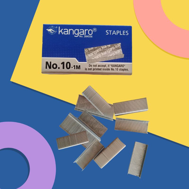 

(4 box) ATK Isi Staples/Stapler/Jepretan kecil No. 10 Kangaro