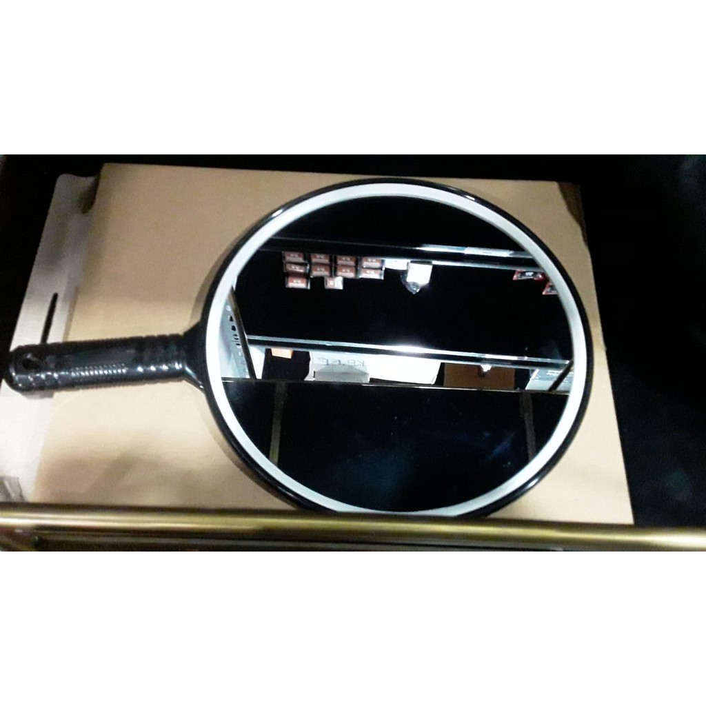 Kaca bulat cermin gagang pangkas potong rambut barbershop barber salon