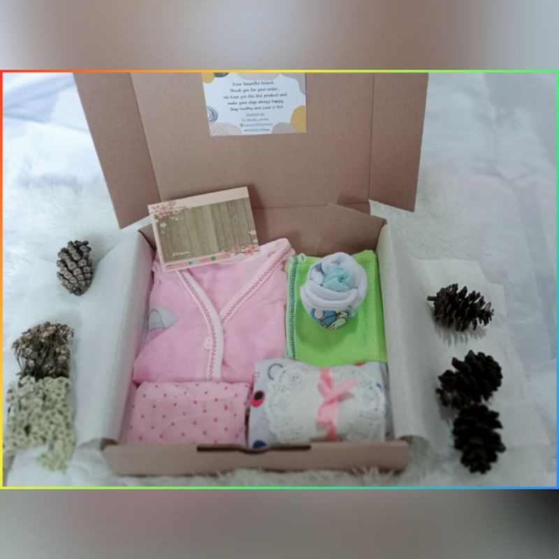Hampers baby kado bayi murah kado lahiran bayi box (UPLODE ULANG)-New born pink