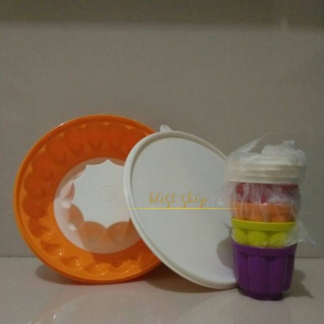 Jual Tupperware Jello Set Mini Jell O Ring And Mini Jello 4 Cetakan Agar Agar Shopee Indonesia 8178