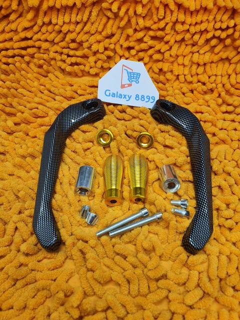 Proguard Carbon Universal Pelindung Handle Rem dan Kopling karbon Gold