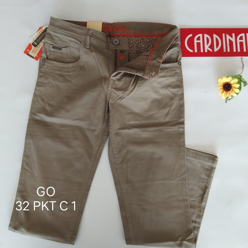 gof 32-PKT 1 CARDINAL CASUAL CELANA POCKETS PANJANG Celana Chino Pria Fashion Laki Brand Kekinian