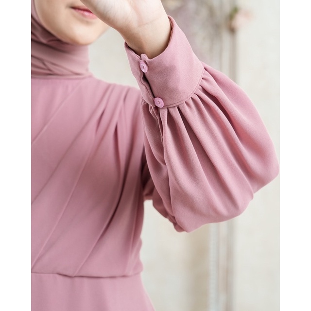 Walhijab - ELLE DRESS - dress ceruti dress cerutty babydoll dress pesta