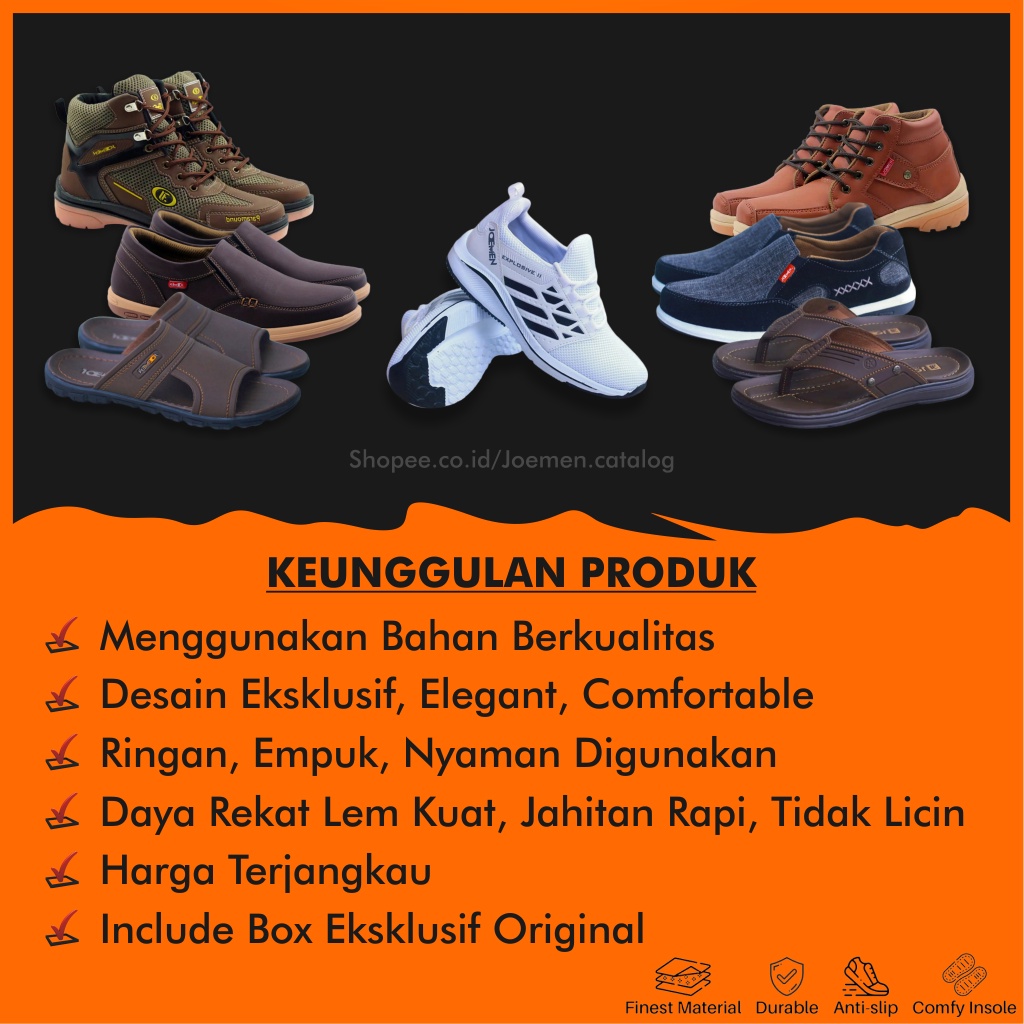 Joemen Sendal Selop Pria Kulit Original S 17 | Sendal Slide Pria Original | Sandal Slop | Slop pria-1