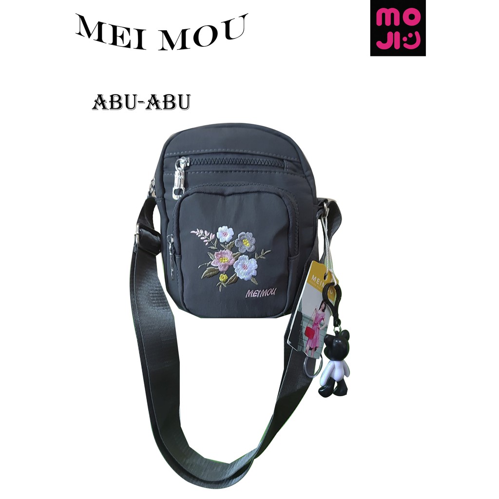 Tas wanita / Tas selempang / Tas Selempang Wanita Meimo 4 Ruang / Tas Bahu  Import High Quality / Sling Bag Meimou Motif Bunga