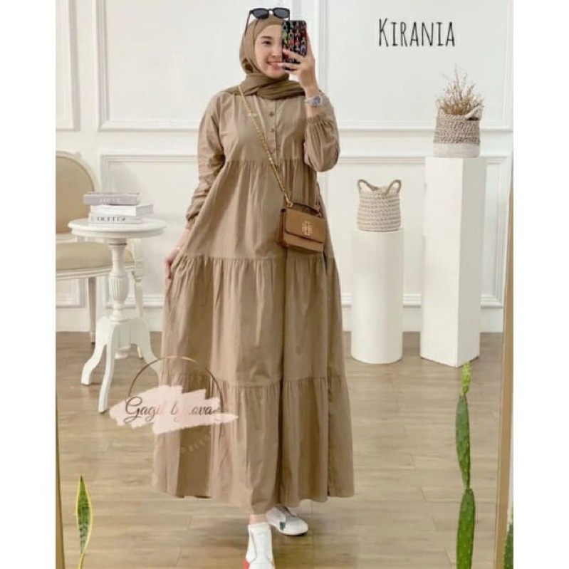 (MSB) GAMIS KIRANIA MAXI MIDI DRESS WANITA REMAJA