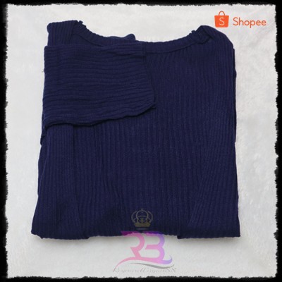 Cardigan Rajut || OVERSIZE CARDY || LOOCY BOXY-Navy