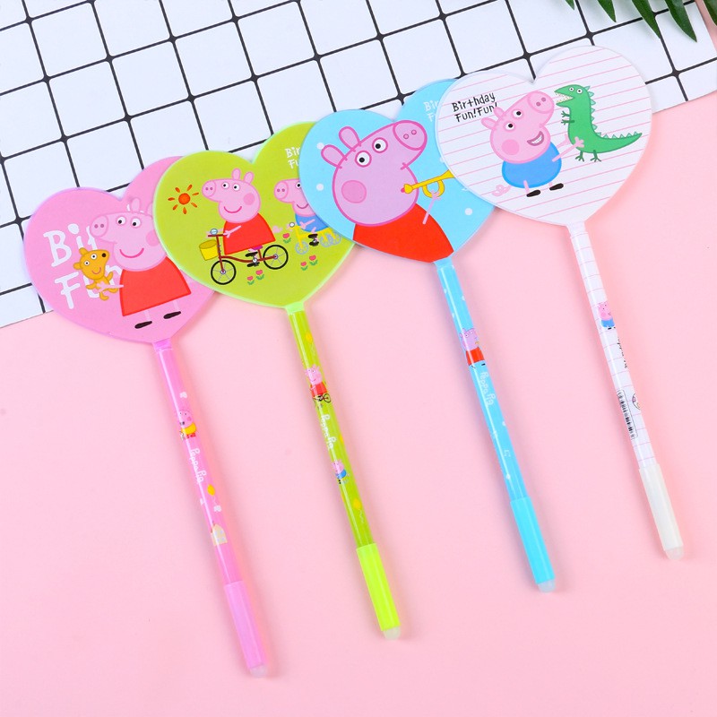 

12 Pena Kipas Unik Model Pig / Pig Fan Pen / 1 Lusin