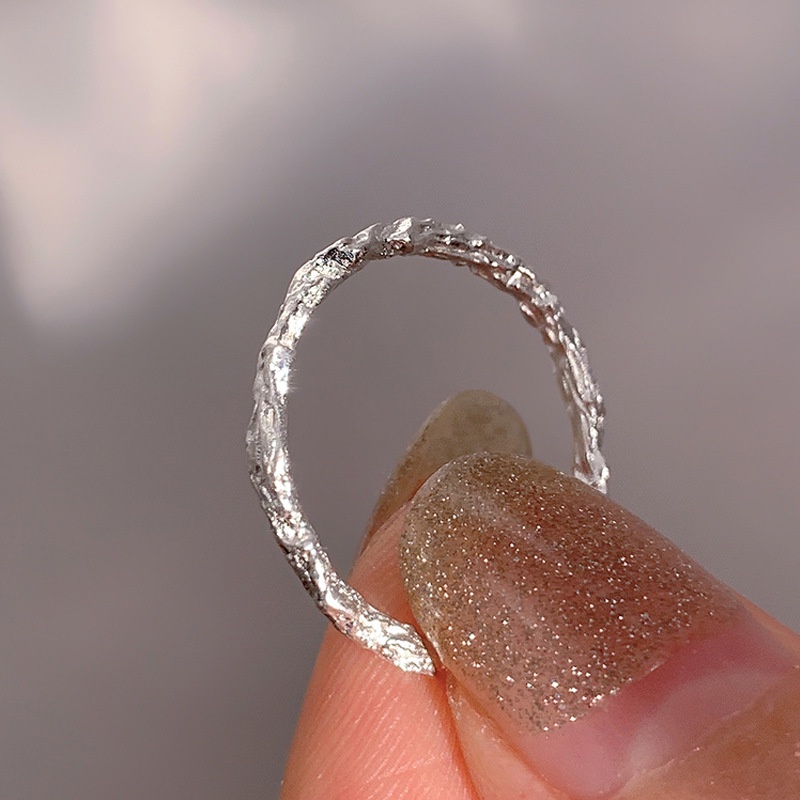 Simple Women Jewelry Branch Texture Finger Ring