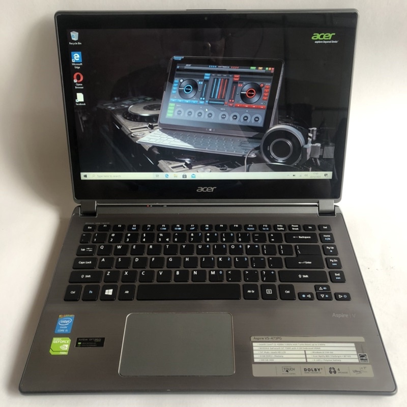 Laptop Gaming Editing - Acer Aspire V5-473PG - Core i5 gen 4 - Ram 8 Ssd 256Gb