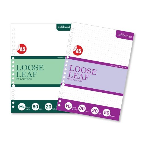 

[Rafibooks] A5 Loose Leaf - 80 / 100 Gsm - Kertas File | Isi Binder | Kertas Binder | Stationery | Kertas Lettering