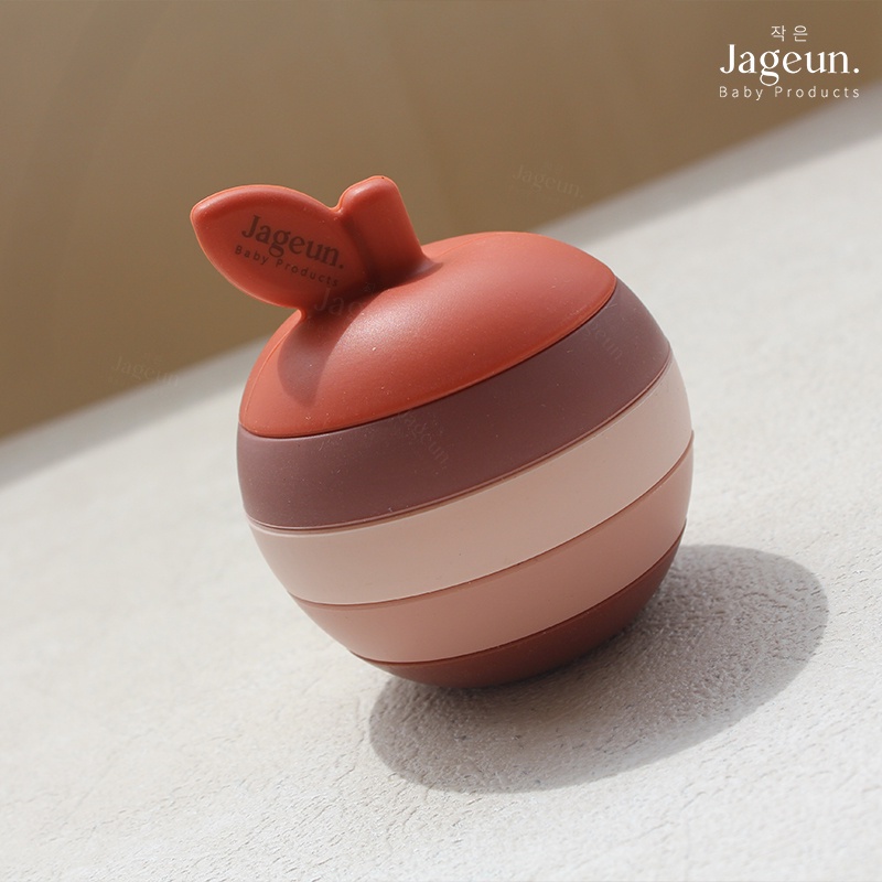 JAGEUN Premium Silicone Apple Baby Teether | Edukasi Gigitan Bayi Apel