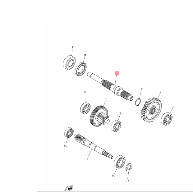 AS RODA BELAKANG GARDAN RASIO NMAX N MAX NEW CONNECTED ORIGINAL YGP B6H-E7421-00