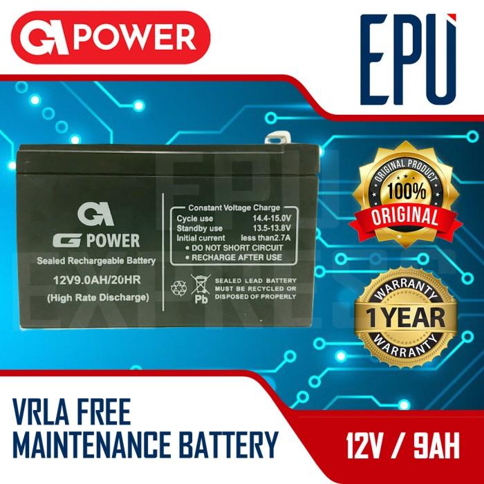 Baterai Gpower 12V - 9AH. Batere UPS / Battery UPS / Aki Kering UPS Best Seller