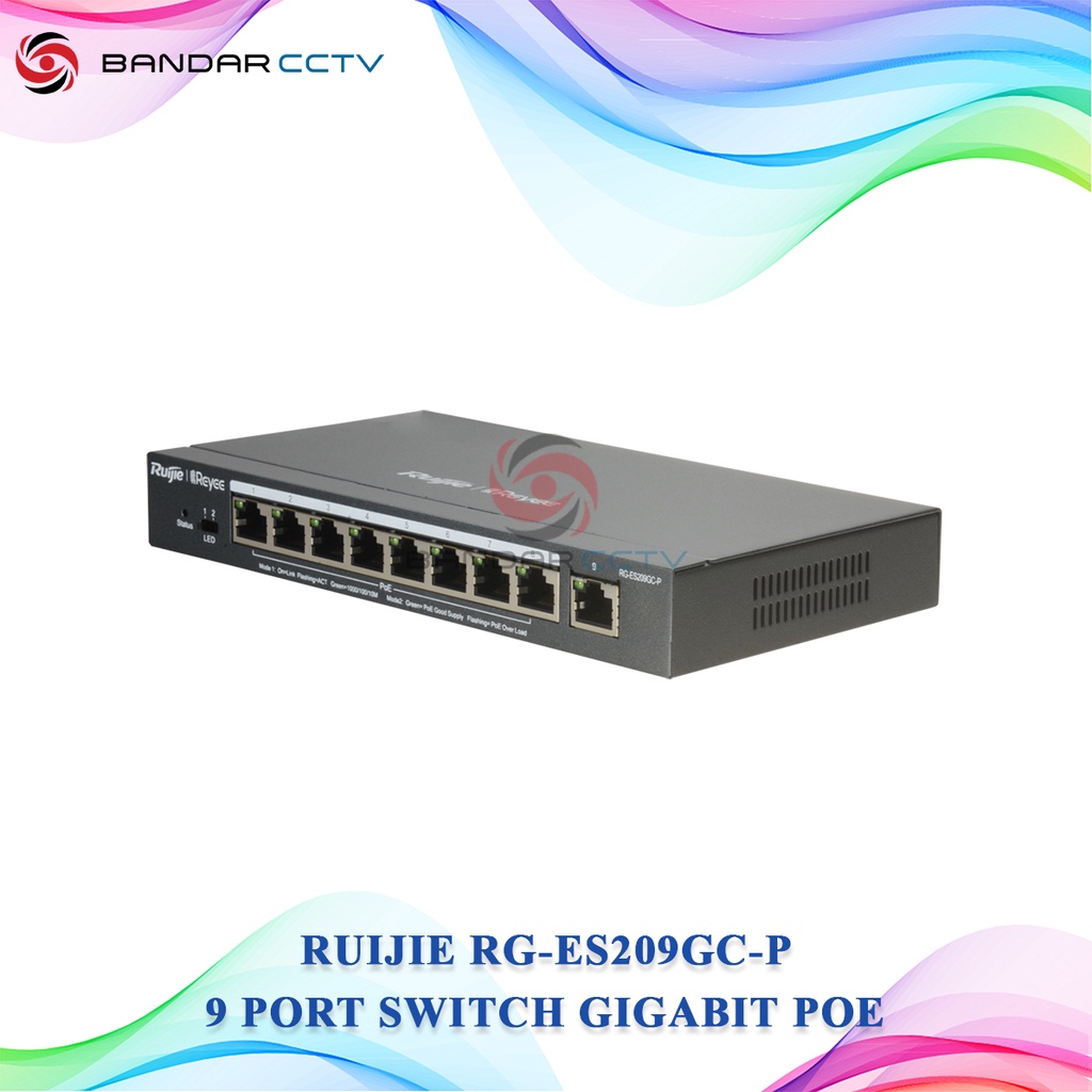 Ruijie RG ES209GC P 9 Port Gigabit Smart POE Switch