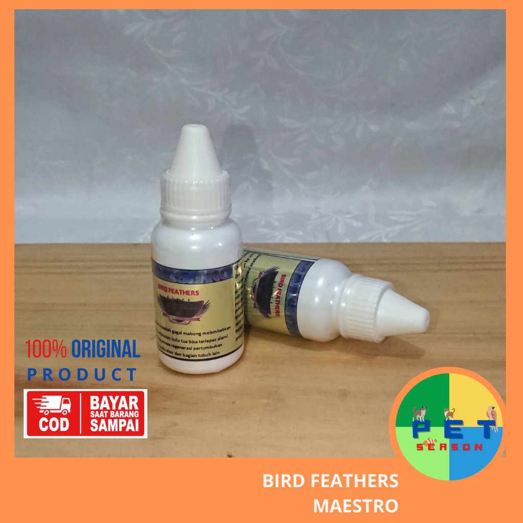 VITAMIN OBAT MAESTRO BIRD FEATHERS UNTUK BULU GAGAL MABUNG KERING NYERIT PADA BURUNG MURAI KACER DLL