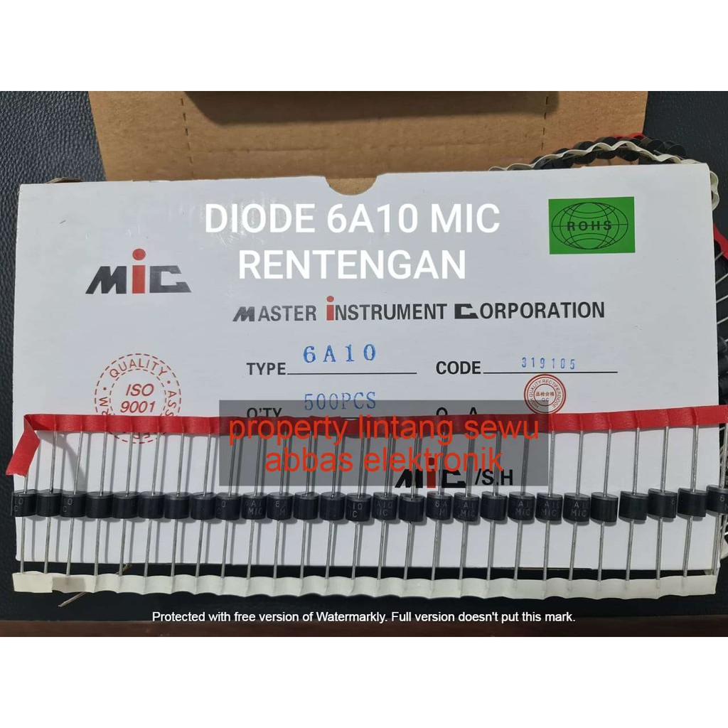 10PCS DIODA 6 AMPER 6A 6A10 MIC 6 AMPER