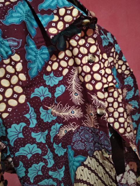 Odza Kemeja Batik Pekalongan Pria Slimfit Fashion