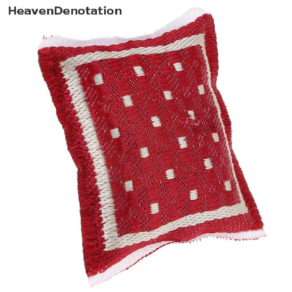 [HeavenDenotation] 1:12 Dollhouse turkish square pillow cotton linen core miniature accessories