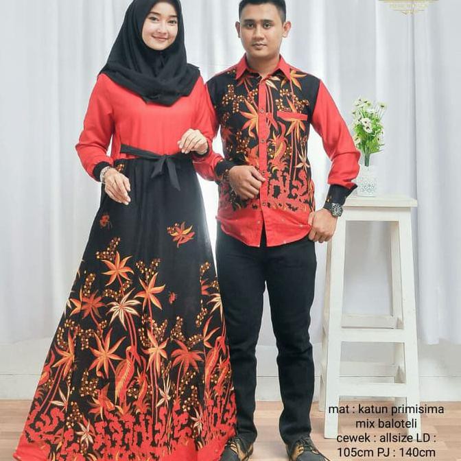 PRODUK READY... BAJU COUPLE BATIK GAMIS PRIMISIMA UNGGUL JAYA 3 COUPLE BATIK KELUARGA MURAH
