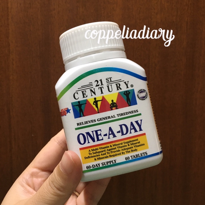 21st century one a day multivitamin & mineral for adult / dewasa Made in USA 60s Halal